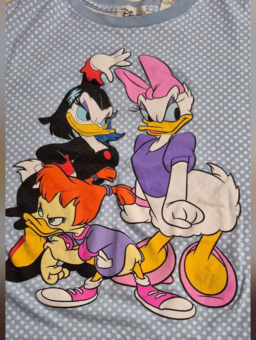 Daisy Duck & Friends Light Blue Polka Dot Girls' Tee (Box B) - Picture 7 of 7